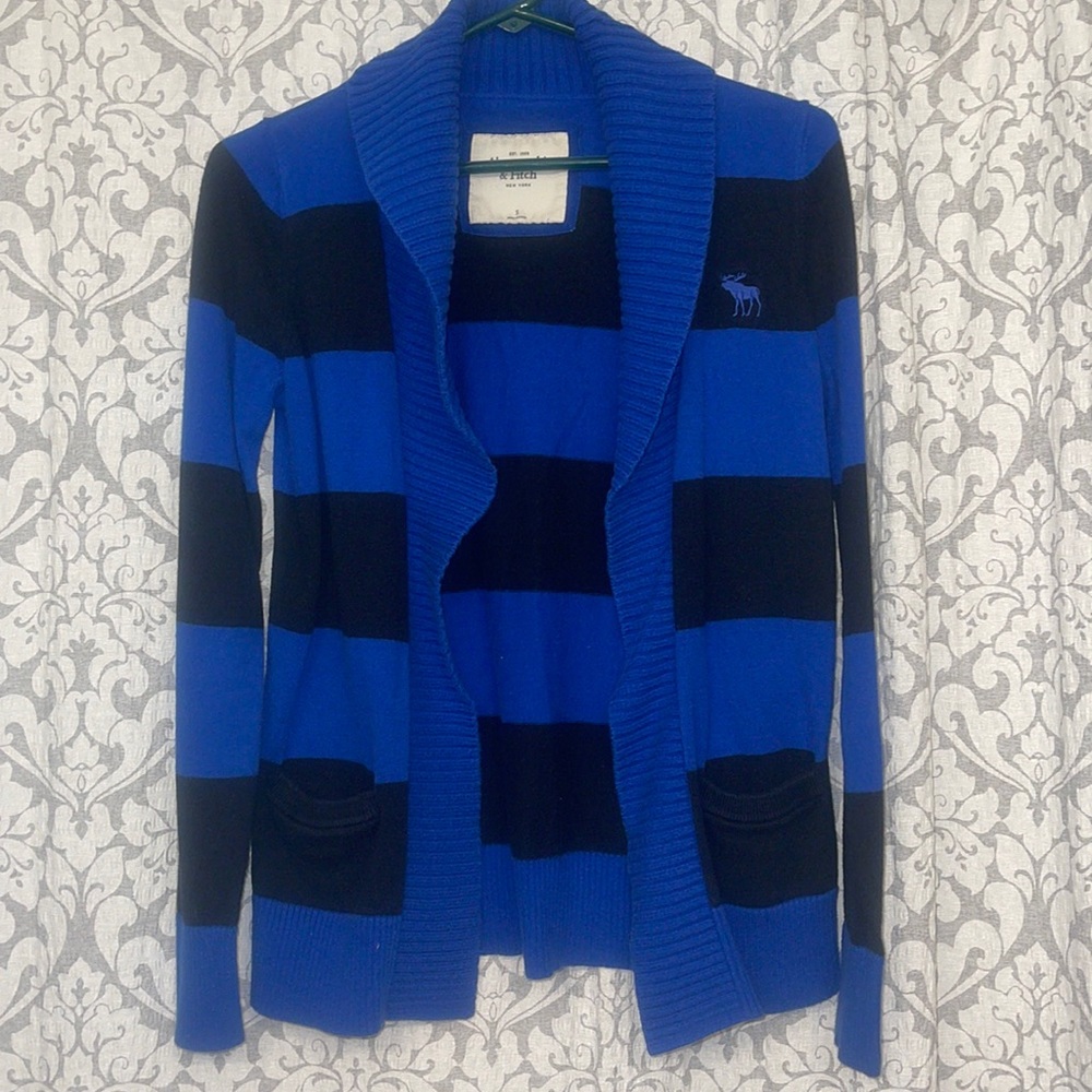 Old school vintage Abercrombie & fitch rugby style stripe sweater original Moose